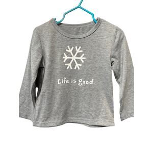 "Life is Good" Snowflake LS - 2T